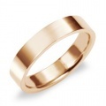 K18RG　フラット・マリッジリング（結婚指輪・幅広タイプ）4mm (N041O150N*01-K18RG)