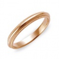K18RG　ミルグレイン・マリッジリング（結婚指輪）2.5mm (N025H165N3*01-K18RG)
