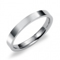K18WG　フラット・マリッジリング（結婚指輪）2.5mm (N025O140N1*01-K18WG)