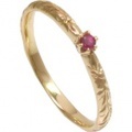 Luce - K14YG ルーチェリング 7月ルビー