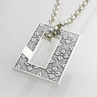 MONYOUペンダント・スクエア・シルバープレート