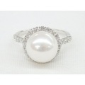 SS 淡水パール & CZ デザインリング Part28