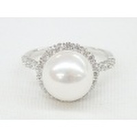 SS 淡水パール & CZ デザインリング Part28