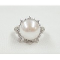 SS淡水パール＆CZ デザインリングpart2