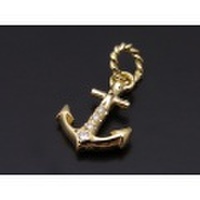 SYMPATHY OF SOUL（シンパシーオブソウル）　Anchor Pendant - K18Yellow Gold w/Diamond（アンカーペンダント K18イエローゴールド w/ダイヤモンド）