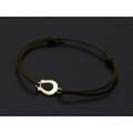 SYMPATHY OF SOUL（シンパシーオブソウル）　Horseshoe Amulet Cord Bracelet - K18Yellow Gold（ホースシューアミュレットコードブレスレット - K18イエローゴールド）