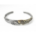 SYMPATHY OF SOUL（シンパシーオブソウル）　Old Feather Bangle - Silver&Brass（オールドフェザーバングル - シルバー&ブラス）