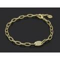 SYMPATHY OF SOUL（シンパシーオブソウル）　Plain Chain Bracelet Medium - K18Yellow Gold w/Diamond（プレーンチェーンブレスレット ミディアム - K18イエローゴールド w/ダイヤモンド）