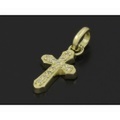SYMPATHY OF SOUL（シンパシーオブソウル）　Smooth Cross Pendant - K18 Yellow Gold w/Diamond（スムースクロスペンダント K18イエローゴールド w/ダイヤモンド）