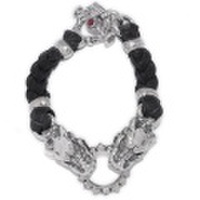 TRAVIS WALKER(トラヴィスワーカー)　Braided Leather Gargoyke Bracelet BRS013