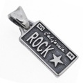 TRAVIS WALKER(トラヴィスワーカー)　ライセンスプレート“ROCK ★“スモール ペンダント【トップのみ】　LPS006-S