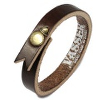 VASSER(バッサー)Hat Boy Leather Bracelet Brown(ハットボーイレザーブレスレットブラウン)