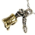 VASSER(バッサー)Mighty Hunter Pendant SilverxBrass(マイティーハンターペンダントシルバーxブラス) w/Chain