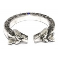 WOLFMAN B.R.S(ウルフマンBRS)　Wヘッドストーンリング WO-R-043