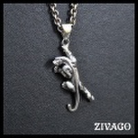 ZIVAGO ジヴァゴ ネックレス ペンダント パンサー 豹 シルバー ZW-014 バイカー ロック ◆