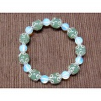 [ブレスレット]グリーンアベンチュリン・オブディアンオパール/クォーツ・アメジスト/レッドアゲート・オニキス[天然石]