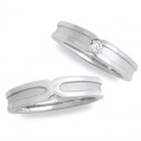 [刻印無料]　マットラインペアリング｜Men’s & Lady’s（セット）　95-2009-2008