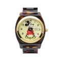 【Disney】べっ甲柄 ミッキー ウォッチ Mickey 腕時計 ベージュ