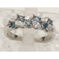 【PＴ900 プラチナ】指輪 リング ダイヤモンド0.31ｃｔ ダイヤモンド0.47ｃｔ 6.4ｇ 12.5号 レディース 22107-0