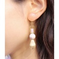 【SALE】しずくストーンイヤリング/3カラー