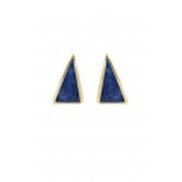 【チビ・ジュエルズ】ラピスラズリスタッズピアス　Prism Gemstone Stud Earrings / Lapis 　メール便可