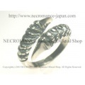 【ネクロマンス NECROMANCE】 シルバークロウリング Silver Claw Ring 獣 爪