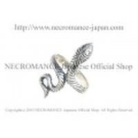 【ネクロマンス NECROMANCE】 シルバースモールスネークリング Silver Small Snake Ring 蛇 ヘビ