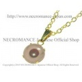 【ネクロマンス NECROMANCE】 ベーシック ゴールド アルビノ義眼ネックレス Basic Gold Albino Eye Necklace 目玉