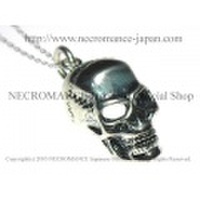【ネクロマンス NECROMANCE】 リアルシルバースカルネックレス Real Silver Skull Necklace 骸骨 頭蓋骨