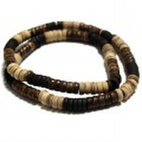 【メール便OK】ココナッツネックレス（スリーカラー）