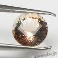 【希少石】バイカラーのオレゴンサンストーン。ラウンドカットルース 1.05ct