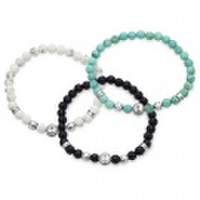 【送料無料】Dr MONROE(ドクターモンロー)　BS-02-SV カットストーンブレスレット
