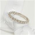 【送料無料】K18ホワイトゴールドエタニティーダイヤモンドリング0.5ct