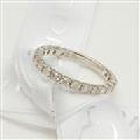 【送料無料】K18ホワイトゴールドエタニティーダイヤモンドリング0.5ct