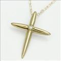 【送料無料】plus-プリュス-K10YGクロスネックレス