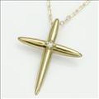 【送料無料】plus-プリュス-K10YGクロスネックレス