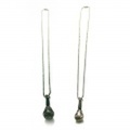 【送料無料】【range】MIC necklace Black Silver ネックレス ペンダント 黒 銀 レンジ