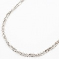 【送料無料】【日本製】純pt/純プラチナ/pt999 ネックレス/チェーン/スクリュー 45cm 13.5g 2457-NP16