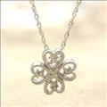 【送料無料】【恋運暦掲載商品】Jeunefille-ジュヌフィーユ-K10ホワイトゴールドダイヤモンドクローバーネックレス