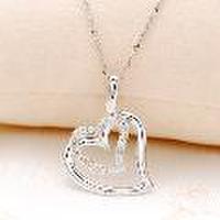 【送料無料】ジェムケリーK14ホワイトゴールドダイヤモンドネックレス