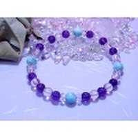 アメジスト&ラリマー デザインブレス