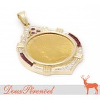 インディアン10ドルコイン ペンダントトップ K18YG D:0.16 R:1.11 [金貨 アメリカ 鷲 18金]