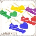 カラー ＬＯＶＥ＆ ハート ピアス パリスキッズ本店 原宿 pariskid’s 公式 通販 安い colpo