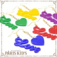 カラー ＬＯＶＥ＆ ハート ピアス パリスキッズ本店 原宿 pariskid’s 公式 通販 安い colpo