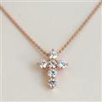 クロスフォーシルバーネックレスPG【Lovecross】