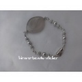 グレーアゲートのブレスレット