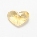 シトリンA ハートカット 【M】　横12mm×縦8mm