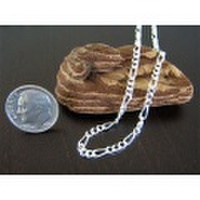 シルバー925 2.6mm幅フィガロチェーン50cm　FG070/#50