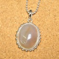 シルバー925 アゲート ハンドメイドペンダントトップ ST-308