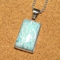 シルバー925 アマゾナイトハンドメイドペンダントトップ ST-138